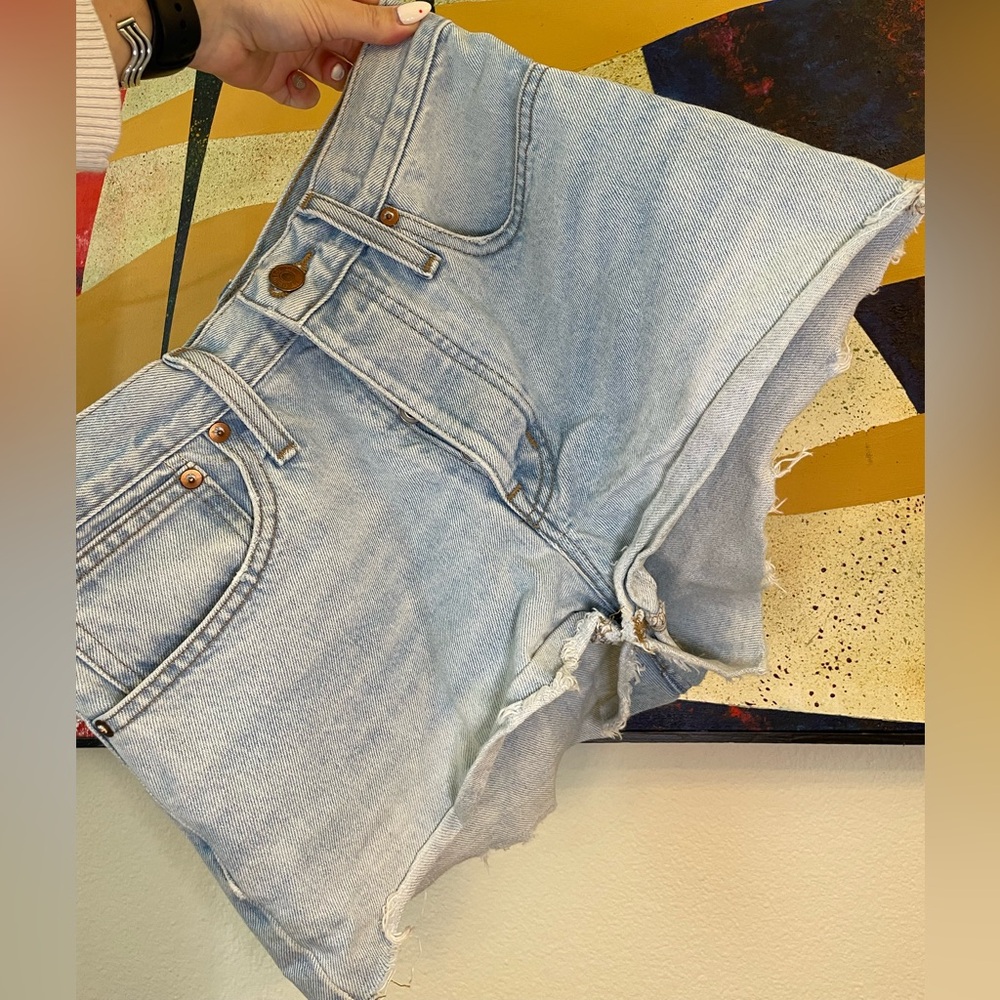 madewell high waist denim shorts size 26